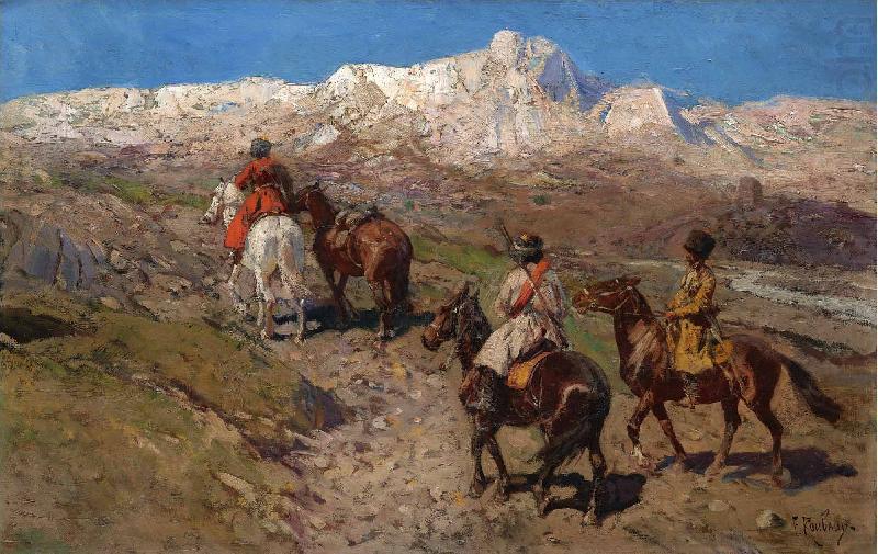 Franz Roubaud Cossacks china oil painting image